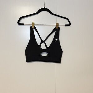 Gymshark Black Strappy Sports Bra